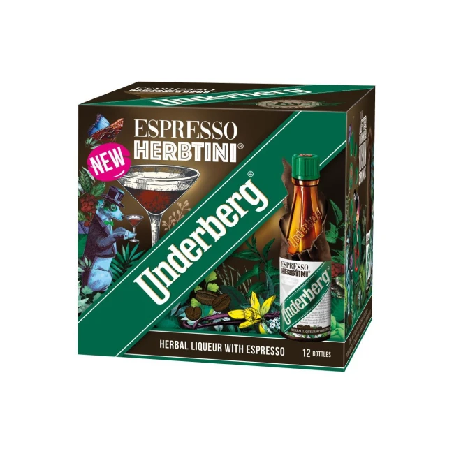 Bitter Underberg Espresso Herbtini Cutie Carton 27% Alc. 12*20ml